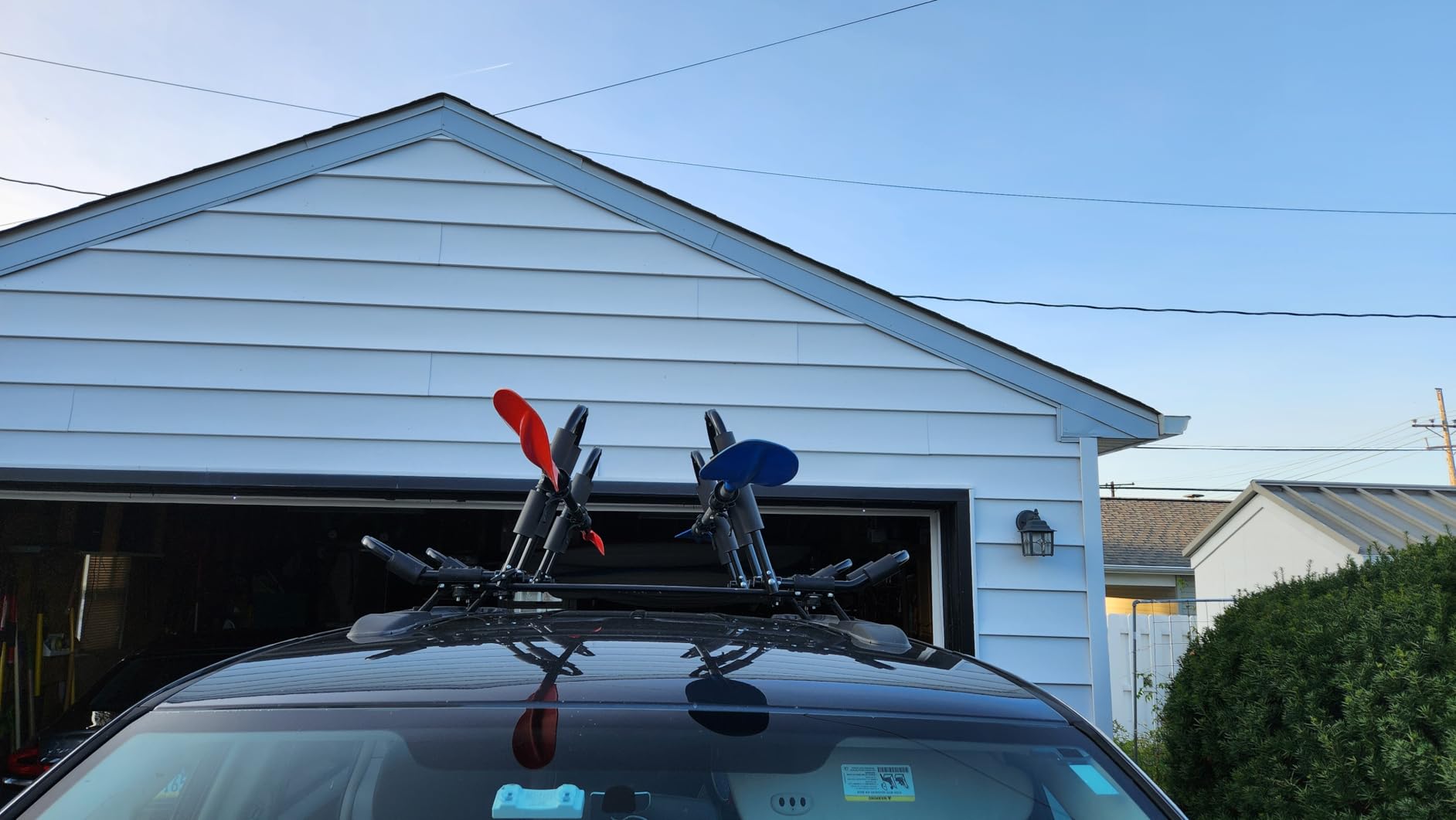 FORWODE Premium Kayak Roof Rack, 2 Pair J-Bar Roof Rack, Folding Adjustable Rack, Heavy Duty Kayak Roof Carrier 2 Kayak, Canoe, SUV, Surfboard on SUV, Car and Truck Crossbar - Customer Photo 2