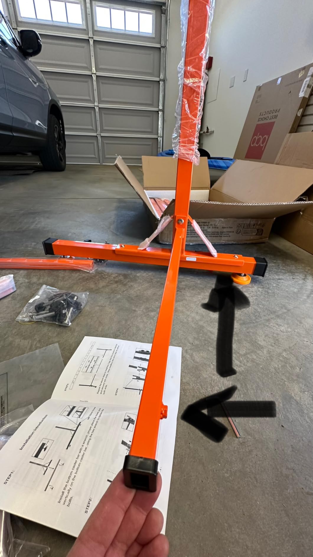 VEVOR Freestanding Kayak Storage Rack, Kayak Stand for 2 or 4 Kayak Canoe Paddleboard, Heavy-Duty Steel Kayak Hanger Holder with Padded Arms and Adjustable Width,for Indoor Outdoor Garage Customer Review VEVOR Freestanding Kayak Storage Rack, Kayak Stand for 2 or 4 Kayak Canoe Paddleboard, Heavy-Duty Steel Kayak Hanger Holder with Padded Arms and Adjustable Width,for Indoor Outdoor Garage - Customer Photo 2