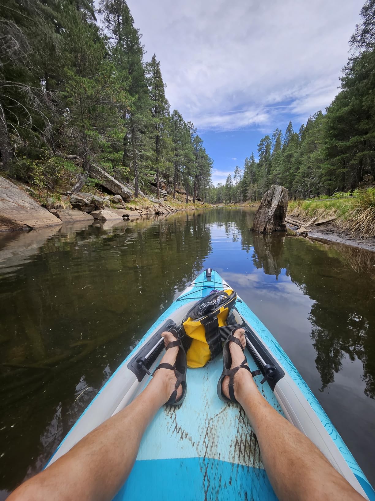 Sea Eagle EZLITE 10 Ultralight, All Woven, Drop Stitch, Rigid, High Performance, Easy Setup, 10' Solo Inflatable Kayak w/Backpack, Seat Paddle and Adjustable Footrests - Customer Photo 2