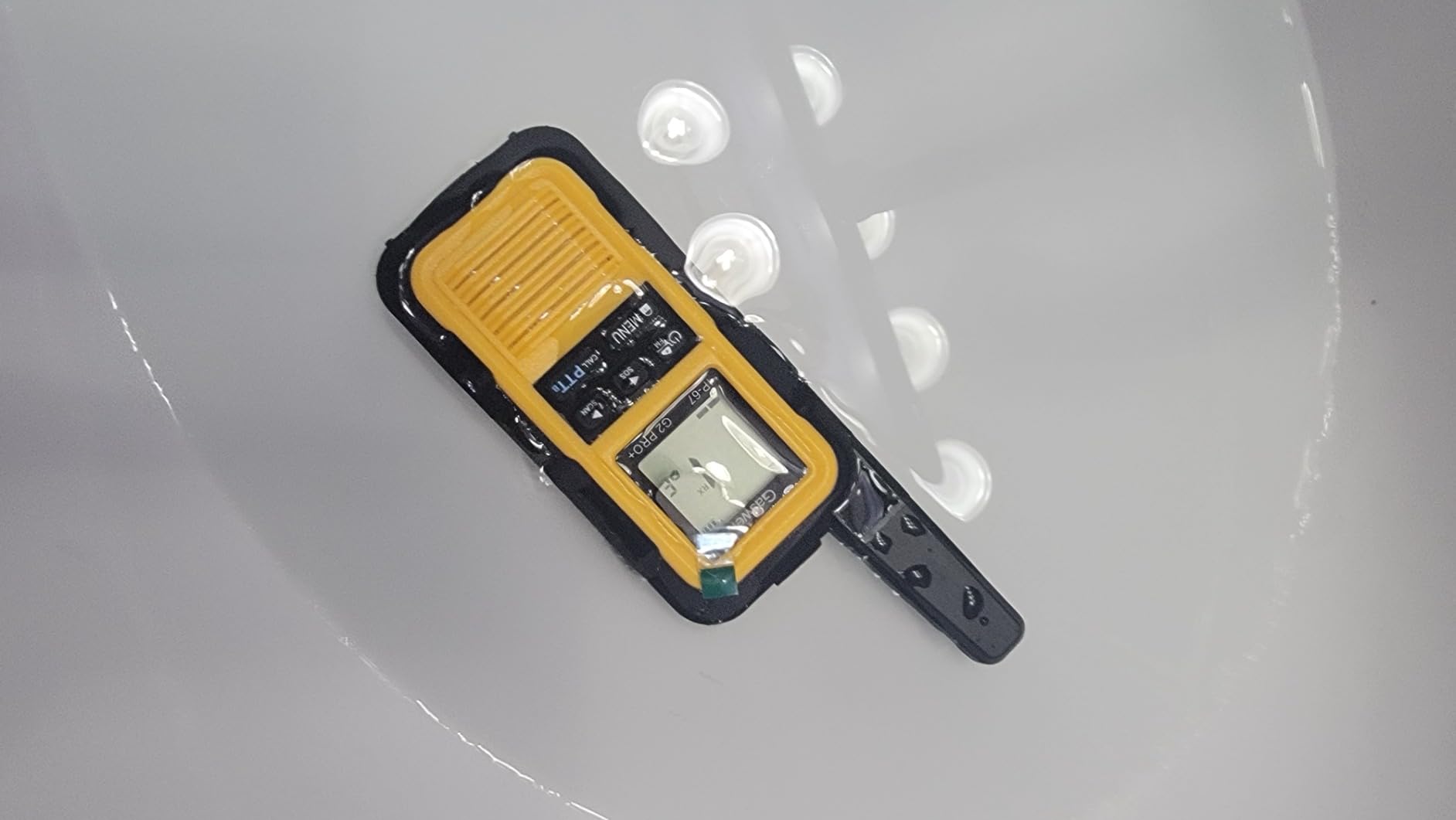 G2pro+ IP67 Waterproof Floating Heavy Duty Walkie Talkies Long Range for Adults FRS Double PTT,FM radio,SOS,NOAA weather Rechargeable Two Way Radios 2 watts,VOX,Li-ion Battery (2 Pack - Yellow) Customer Review G2pro+ IP67 Waterproof Floating Heavy Duty Walkie Talkies Long Range for Adults FRS Double PTT,FM radio,SOS,NOAA weather Rechargeable Two Way Radios 2 watts,VOX,Li-ion Battery (2 Pack - Yellow) - Customer Photo 3