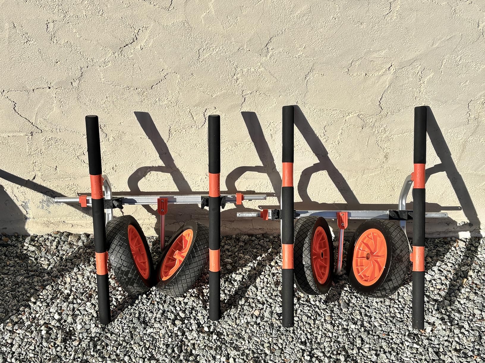 VEVOR Kayak Cart, Heavy Duty 450 LBS Load Capacity Kayak Trailer, Detachable Canoe Trolley Cart with Adjustable Width & Nonslip Support Foot, 12'' Solid Tires for Kayaks Canoes Float Mats Paddleboards - Customer Photo 2