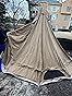 Canvas Bell Tent, Yurt with Stove Jack, Waterproof and Breathable Glamping Wall Tent, Detachable Groundsheet for Camping Party - Customer Photo 1