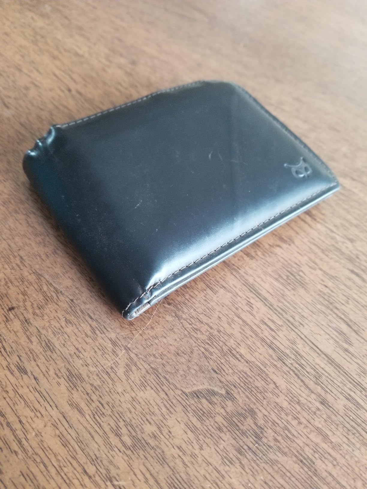 Real Leather Mens Bifold Wallet RFID Blocking Slim Minimalist Front Pocket - Thin & Stylish with ID Window in Gift Box (Crazy Horse, Cognac) | RFID Blocking, Slim, Minimalist, Front Pocket, Thin, Stylish - Customer Photo 2