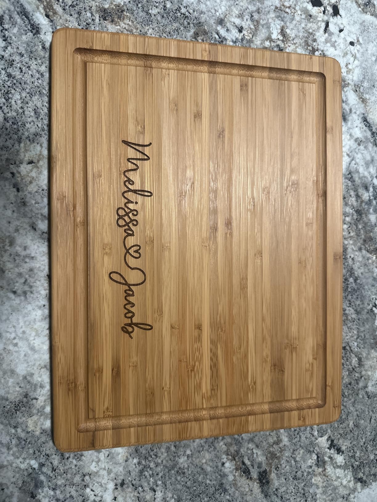 Personalized Wood Engraved Cutting Board - Valentines Day Gifts for Her - Unique Present for Wedding, Anniversary, Housewarming, Birthday, Holiday, or Romantic Gift Idea for Friends, Family, Mom, Dad - Customer Photo 2