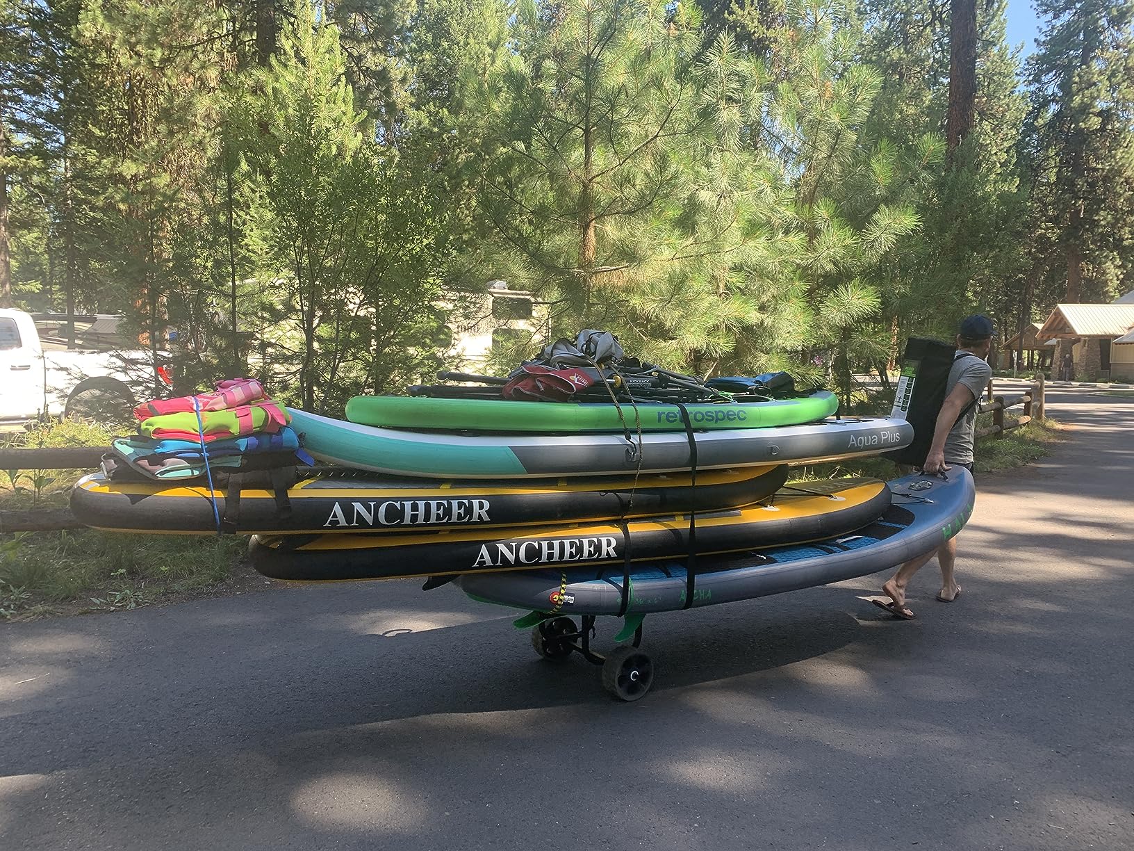 GanFindX Heavy-Duty Aluminum Kayak Cart 8/11