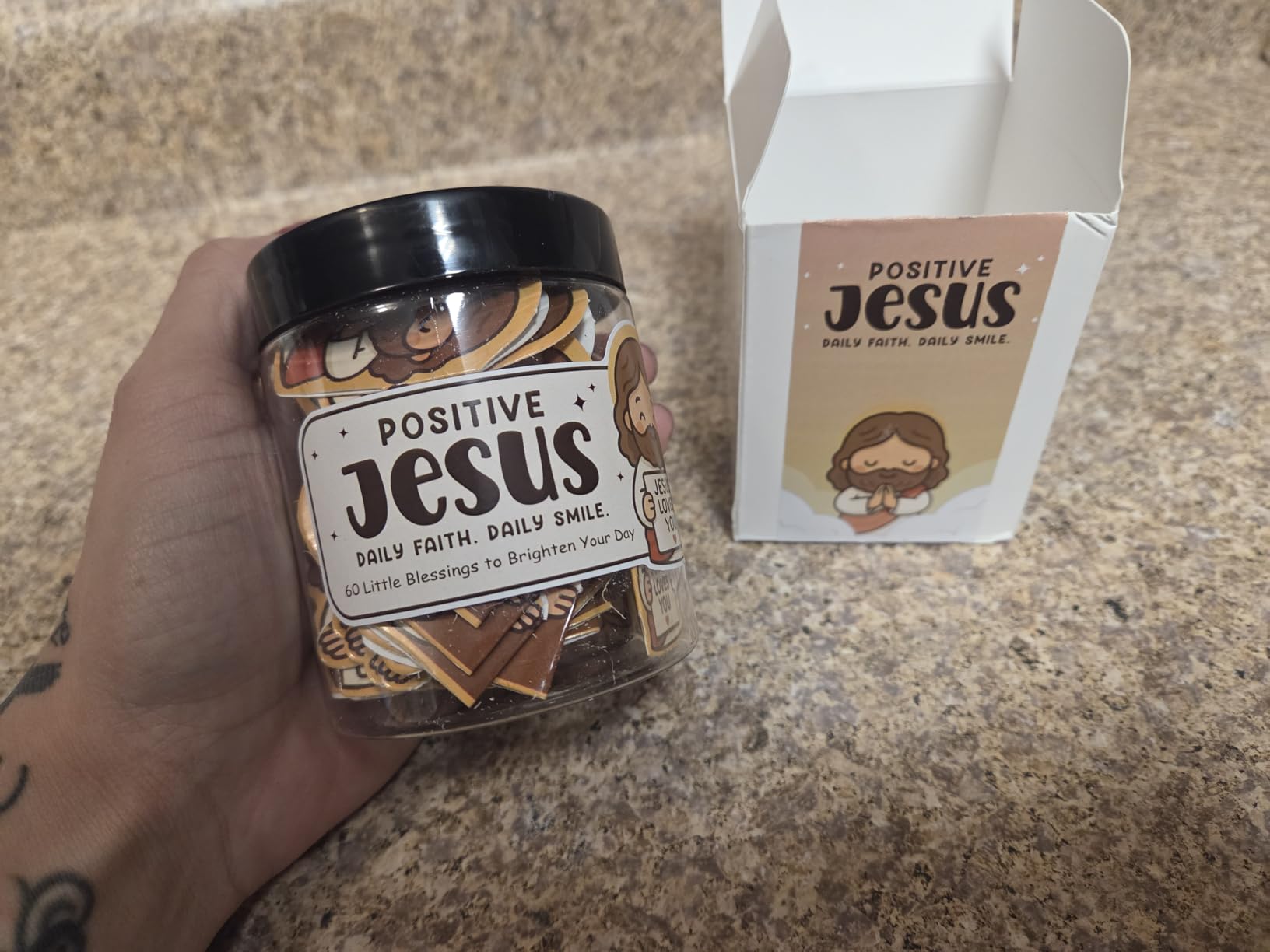 Love Notes Jar – Cute Envelope Love Notes with 60 Romantic Messages, Valentines Day Gifts for Him, Her, Sweet Love Keepsake for Couples, Gift-Ready Jar - Customer Photo 1